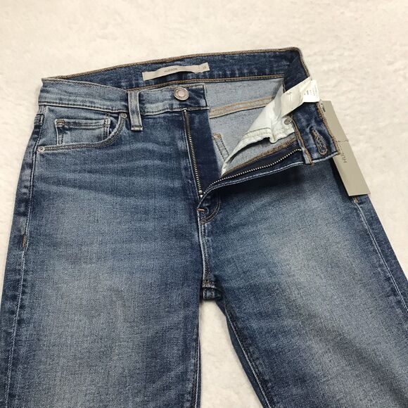 NWT HUDSON Barbara Jean Women 25x34 Hi Rise Bootcut Stretch Sandy Destructed Hem - Picture 4 of 16